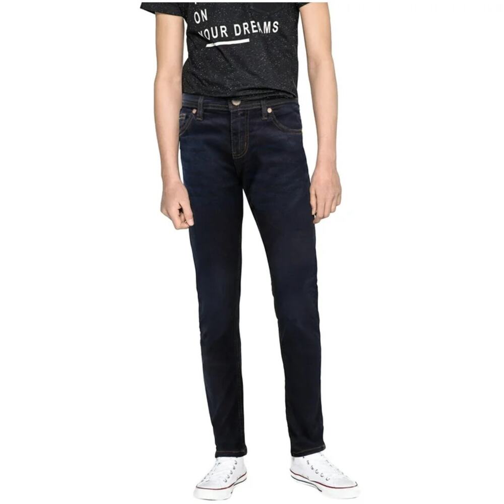 CULTURA  Boy's Super Flex skinny Jeans, Dk Blue, 18